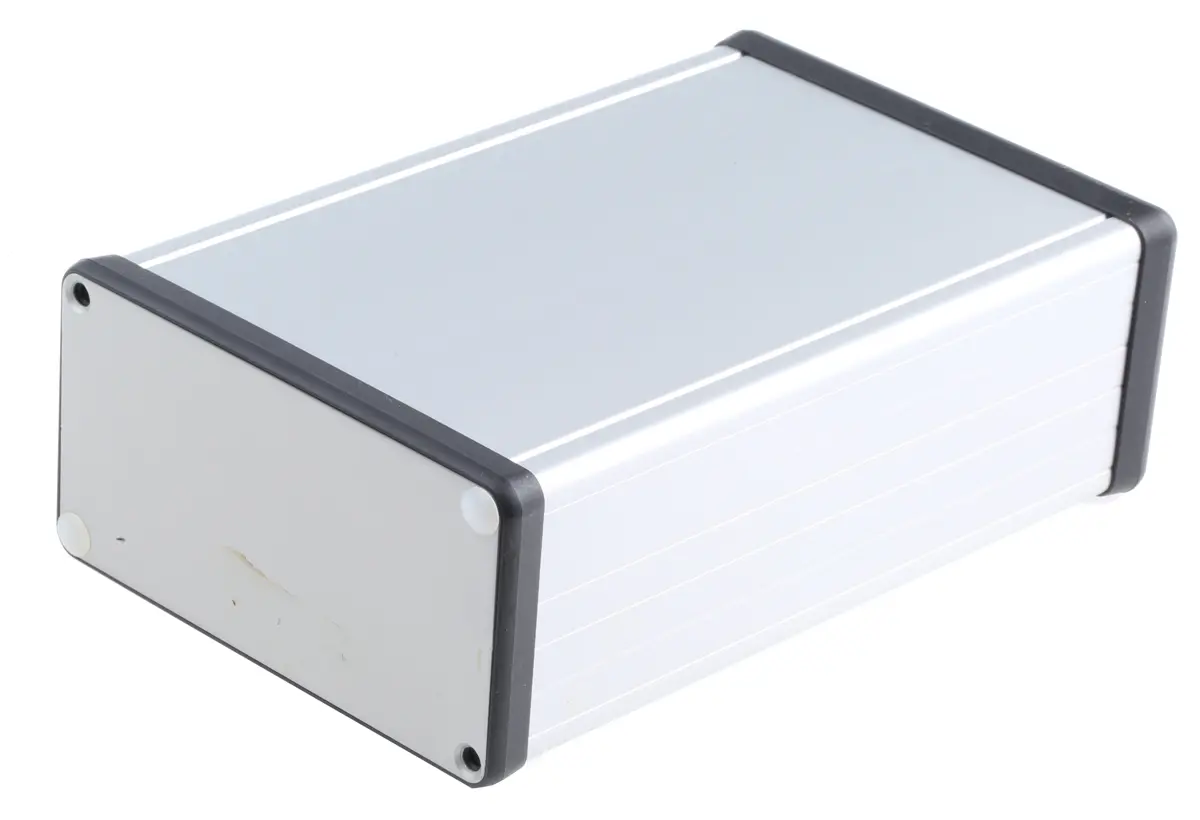 Produktfoto 1 von Hammond 1455; Gehäuse; Aluminium; Silber IP54 Breite 103 mm Höhe 53 mm Länge 160 mm