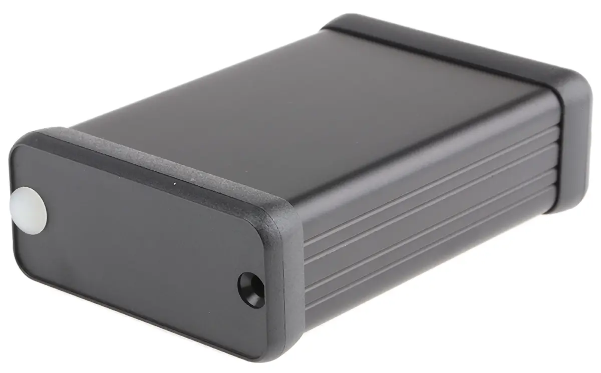 Produktfoto 1 von Hammond 1455; Gehäuse; Aluminium; Schwarz IP54 Breite 54 mm Höhe 23 mm Länge 80 mm