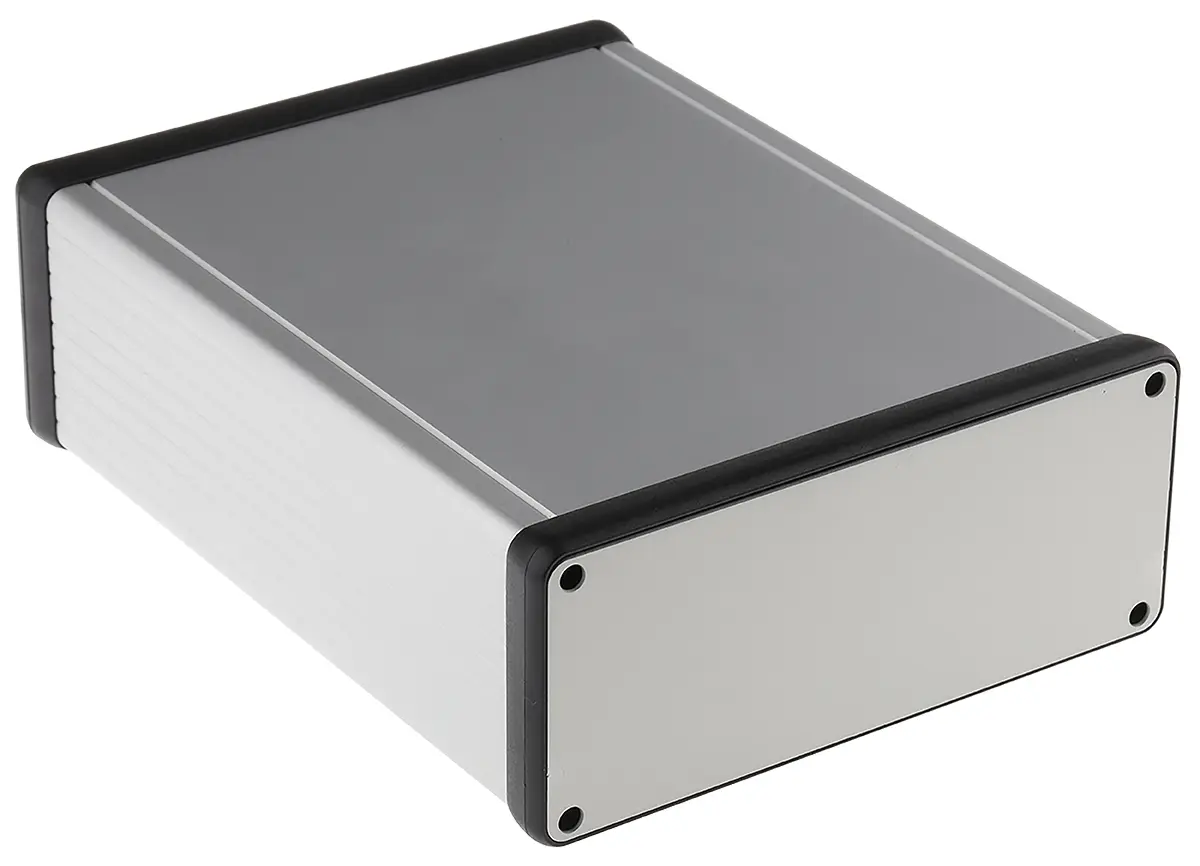Produktfoto 1 von Hammond 1455; Gehäuse; Aluminium; Silber IP54 Breite 125 mm Höhe 51.5 mm Länge 160 mm