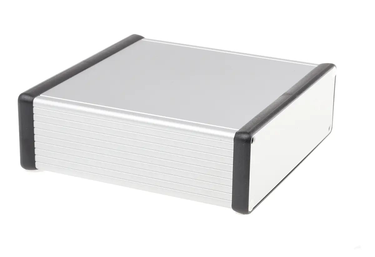 Produktfoto 1 von Hammond 1455; Gehäuse; Aluminium; Silber IP54 Breite 165 mm Höhe 52 mm Länge 160 mm