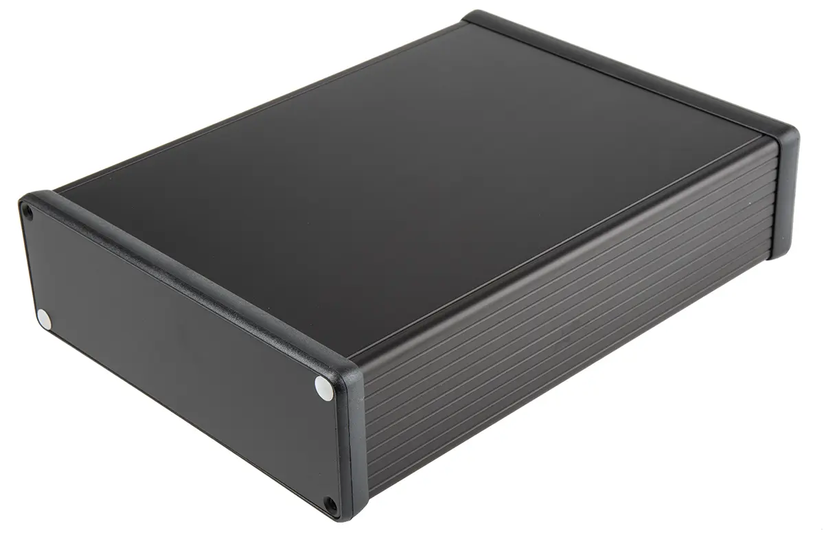 Hammond 1455; Gehäuse; Aluminium; Schwarz IP54 Breite 160 mm Höhe 51.5 mm Länge 220 mm