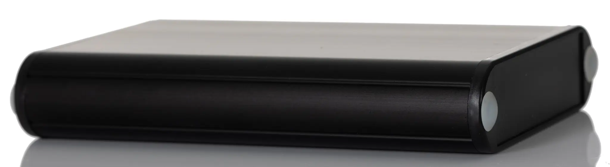 Produktfoto 1 von Hammond 1455; Gehäuse; Aluminium; Schwarz IP54 Breite 72 mm Höhe 19 mm Länge 101 mm