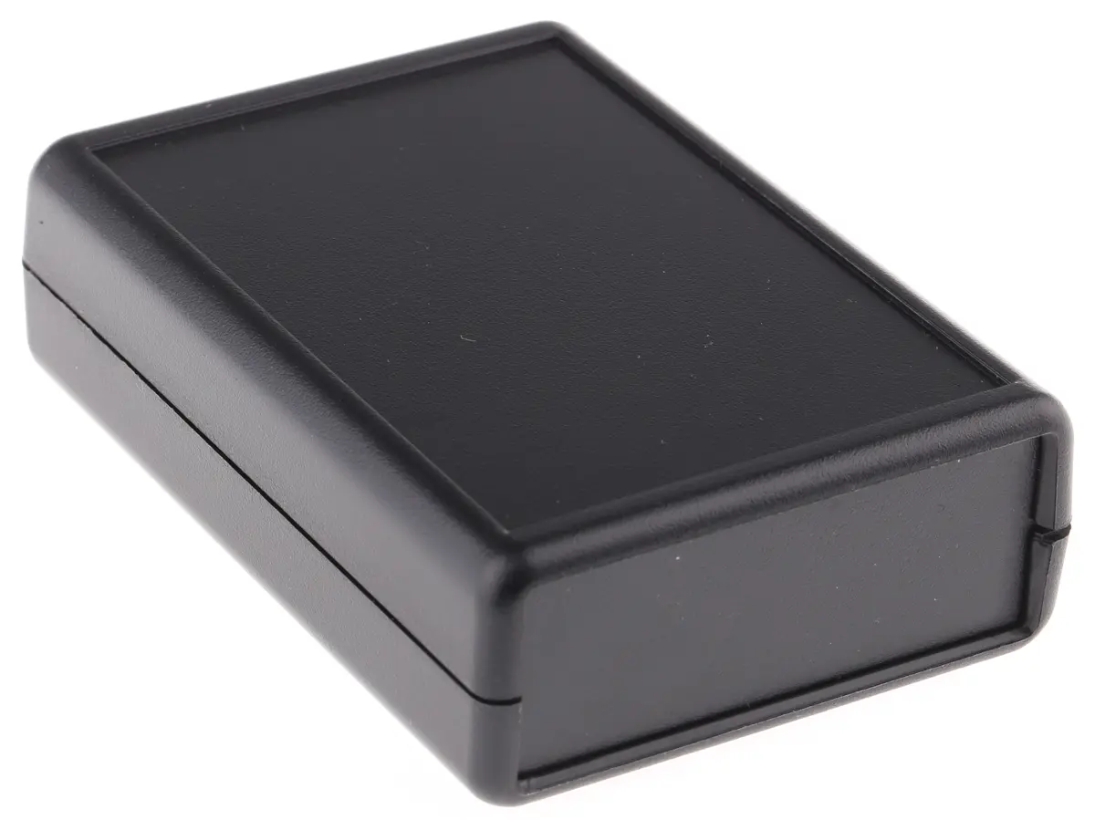 Produktfoto 1 von Hammond, Gehäuse, Schwarz, ABS, IP54 28 mm, 92 mm, 66 mm, 1593