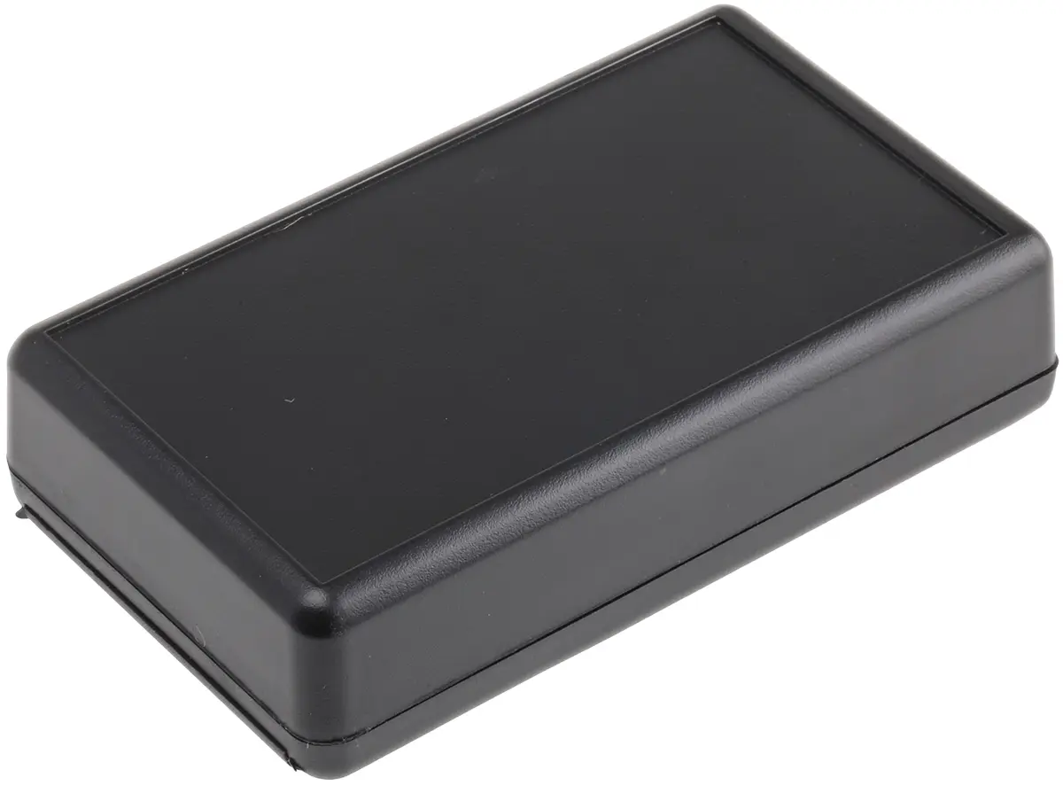 Produktfoto 1 von Hammond, Gehäuse, Schwarz, ABS, IP54 28 mm, 112 mm, 66 mm, 1593