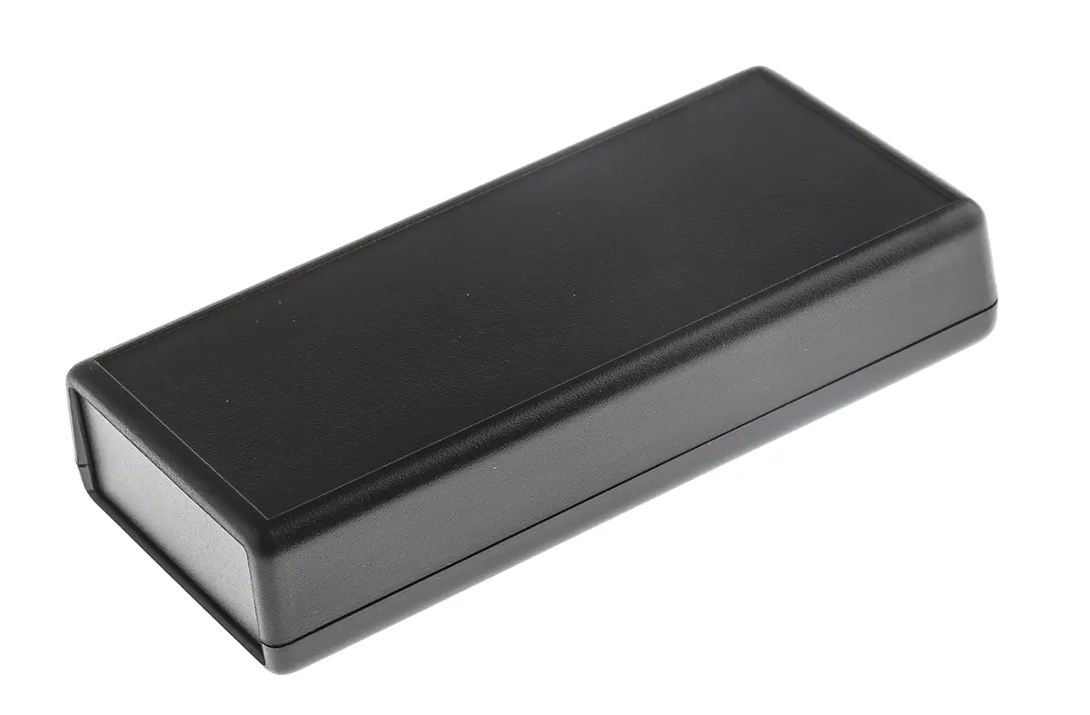 Produktfoto 1 von Hammond, Gehäuse, Schwarz, ABS, IP54 28 mm, 140 mm, 66 mm, 1593