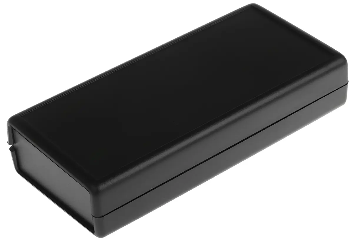 Produktfoto 1 von Hammond, Gehäuse, Schwarz, ABS, IP54 28 mm, 140 mm, 66 mm, 1593