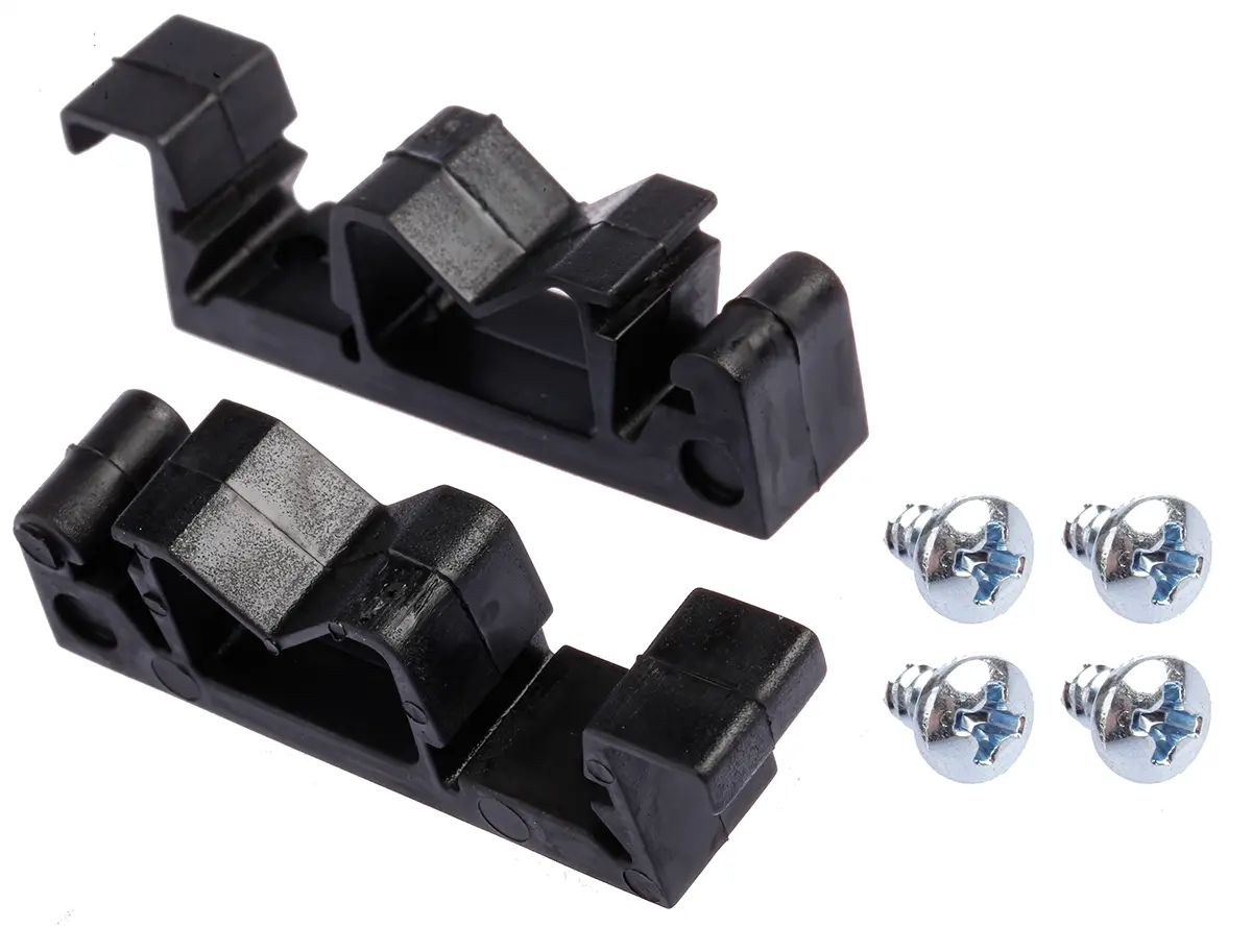 Produktfoto 1 von Hammond DIN-Hutschienen-Clip, 46 x 10 x 14mm, für 35-mm-DIN-Hutschiene 1427