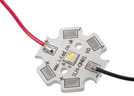 Intelligent LED Solutions LED-Array OSLON Square 1+ PowerStar Weiß, 1-LEDs, Ø 20 mm Außen-ø 210 lm-Typ, 3000k 2 mm