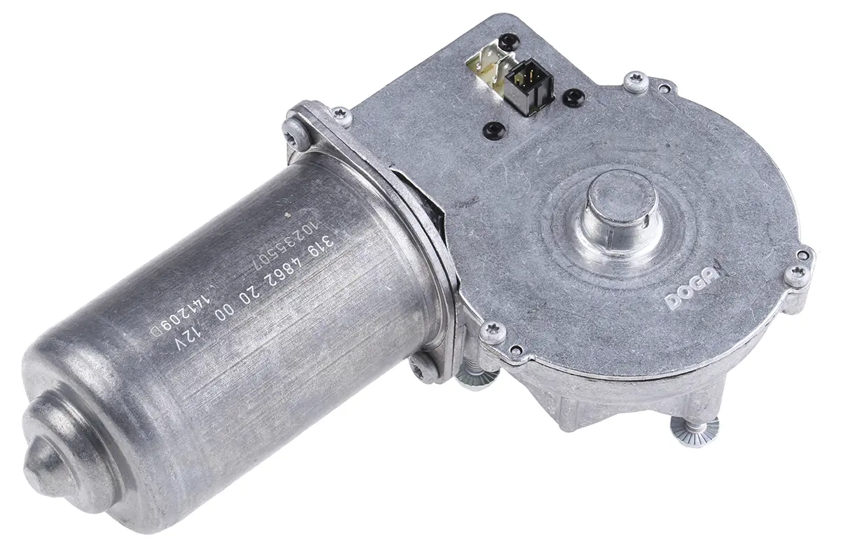 Produktfoto 1 von DOGA 319 Bürsten-Getriebemotor DC-Getriebemotor bis 50 Nm 81:1, 12V dc, 45U/min, Wellen-Ø 12 mm, 60mm x 206.5 mm x 25.5