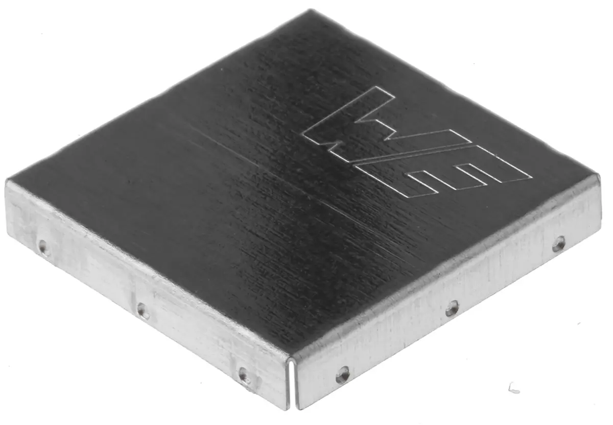 Würth Elektronik WIR-SHC Leiterplattengehäuse, Verzinnter Stahl 3 mm, 21.8 mm 21.8 mm