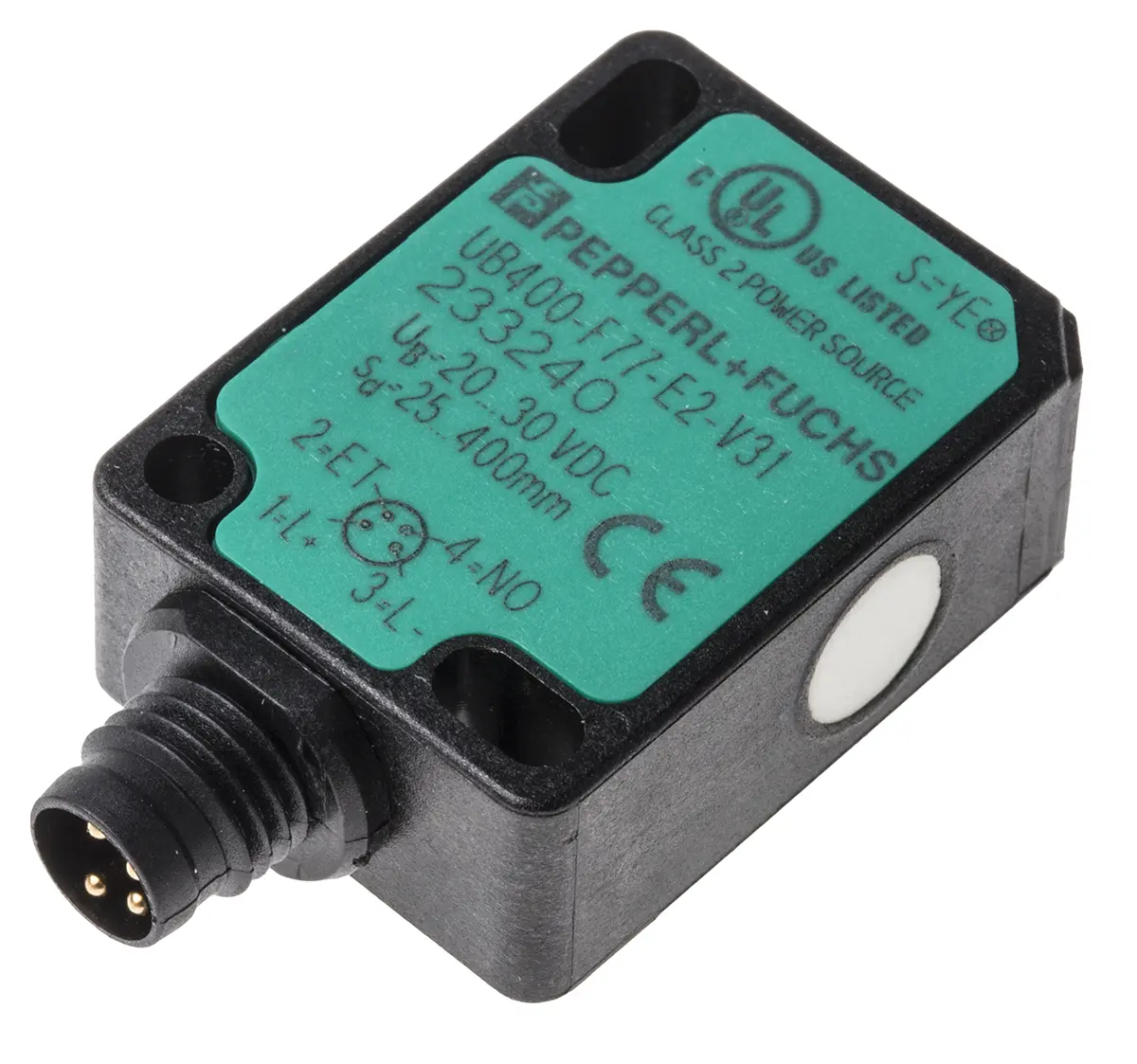 Produktfoto 1 von Pepperl + Fuchs Näherungssensor Ultraschall, Kubisch 400 mm PNP 20 → 30 V dc / 200 mA NO, IP67