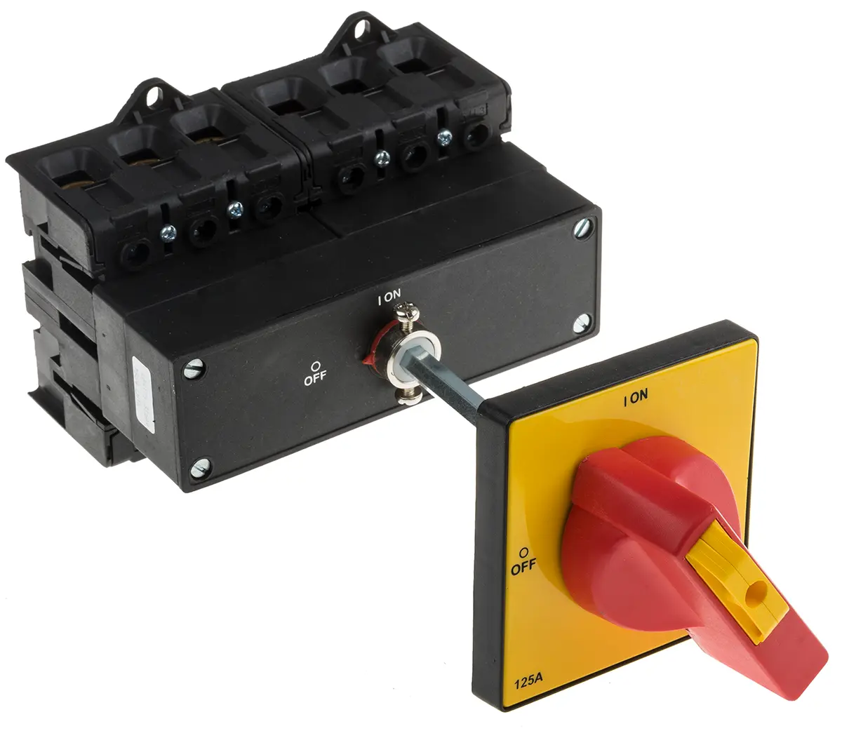 Produktfoto 1 von RS PRO Trennschalter 6P-polig 125A Rot IP 65 55kW 690V ac 1, 3-phasig 6 Schließer