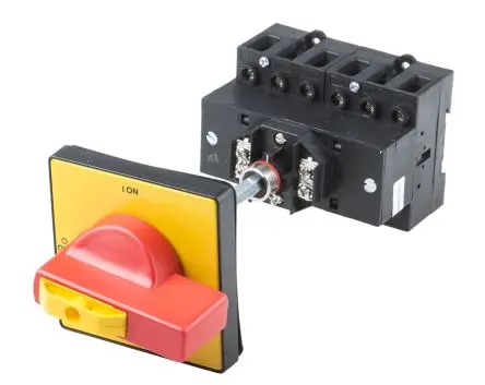 Produktfoto 1 von RS PRO LB Trennschalter 6-polig DIN-Hutschiene 80A 45 kW Rot IP65 3, 1-phasig