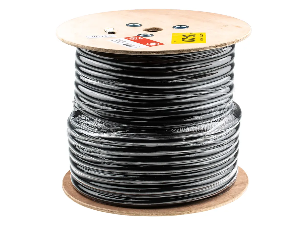 Produktfoto 1 von RS PRO H07RN-F Netzkabel, 3-adrig Schwarz /Ø 13.5 mm Außen-ø , 50 m 60 °C, 450 V, 750 V, Ethylen-Propylen-Gummi