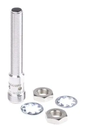 Produktfoto 1 von BALLUFF M8 Induktiver Näherungssensor, Gewinderohr PnP / 100mA 1.5 mm, IP67 30 V dc