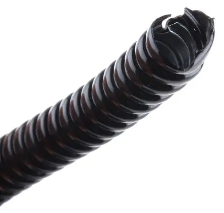 Produktfoto 1 von RS PRO Metal Flexible Conduit Coated with PVC Kabelrohr Polyvinylchlorid Galvanisierter Stahl, Ø 12 mm nom., Schwarz x