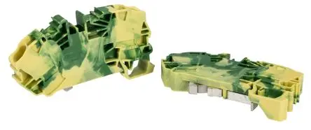 Produktfoto 1 von WAGO Schutzleiterklemme 1 Grün, Gelb, 16mm², 800V Zugfederklemme