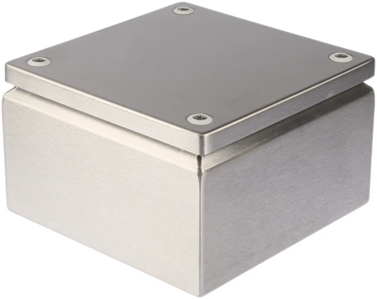Produktfoto 1 von Rittal KL Edelstahl 304 Anschlussbox farblos IP66, HxBxT 200 mm, 200 mm x 120 mm
