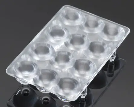 Produktfoto 1 von Ledil Petunia LED Linse 12-LEDs Rechteckig aus Polycarbonat Mittlerer Winkel, Klar 28 to 32 ° x 7.4 mm, für Cree XB-D,