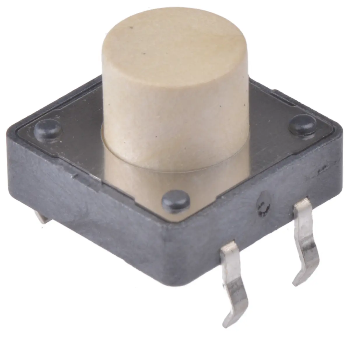 Produktfoto 1 von Würth Elektronik Taster SPST, Lötanschluss 50 mA @ 12 V dc Tastend 5mm Knopf Weiß, 12 x 12.5mm B. 12mm L. 12.5mm