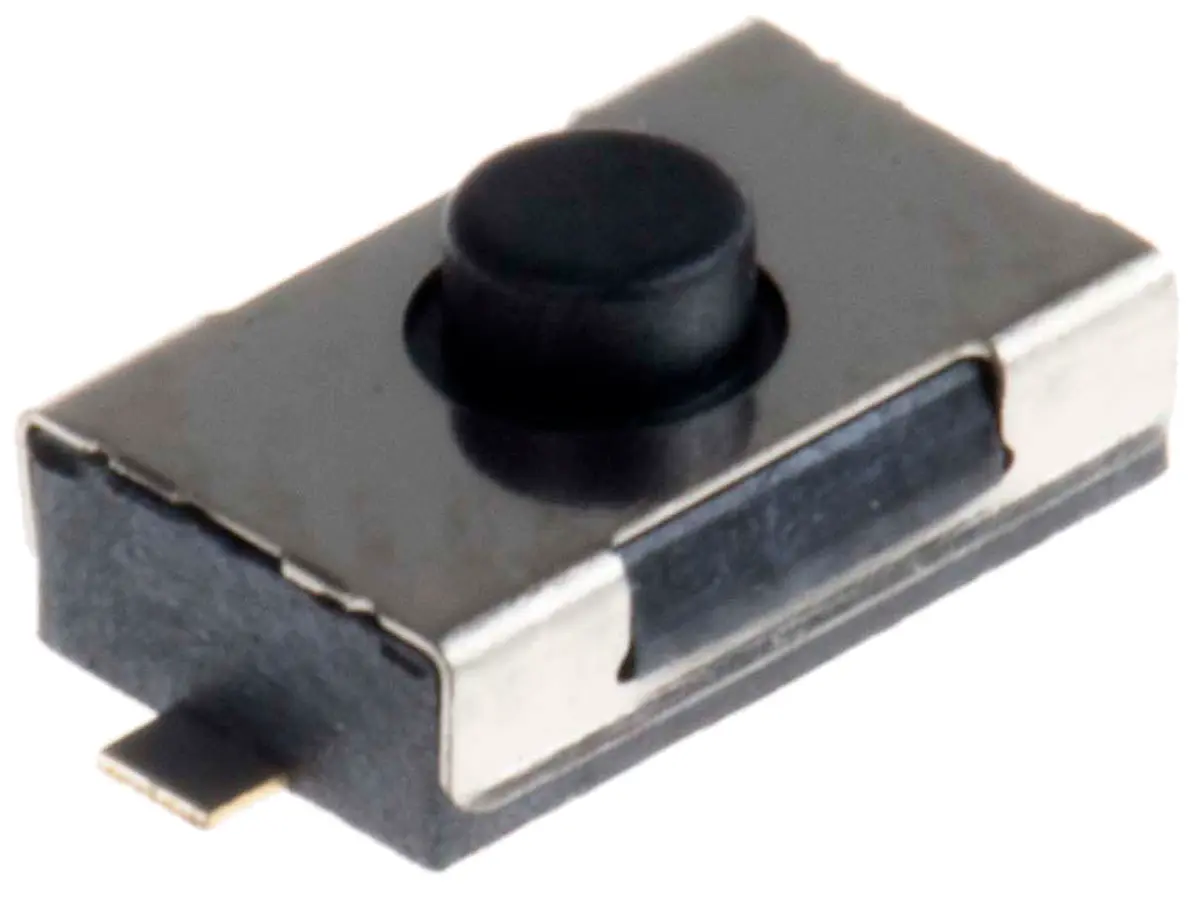 Produktfoto 1 von Würth Elektronik Taster SPST, Lötanschluss 50 mA @ 12 V dc Tastend 0.8mm Taster Schwarz, 6 x 3.8 x 2.5mm B. 3.8mm L. 6mm