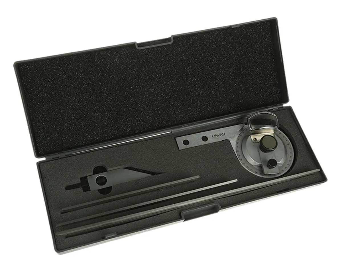 Produktfoto 1 von RS PRO Nonius Winkelmesser 150 mm Schmiege, Edelstahl