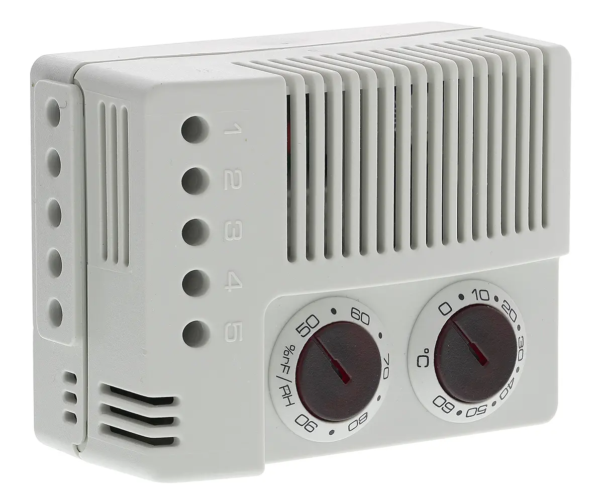 Produktfoto 1 von STEGO ETF 012 Einstellbar Elektronischer Hygrostat 240 V ac, DIN-Hutschiene