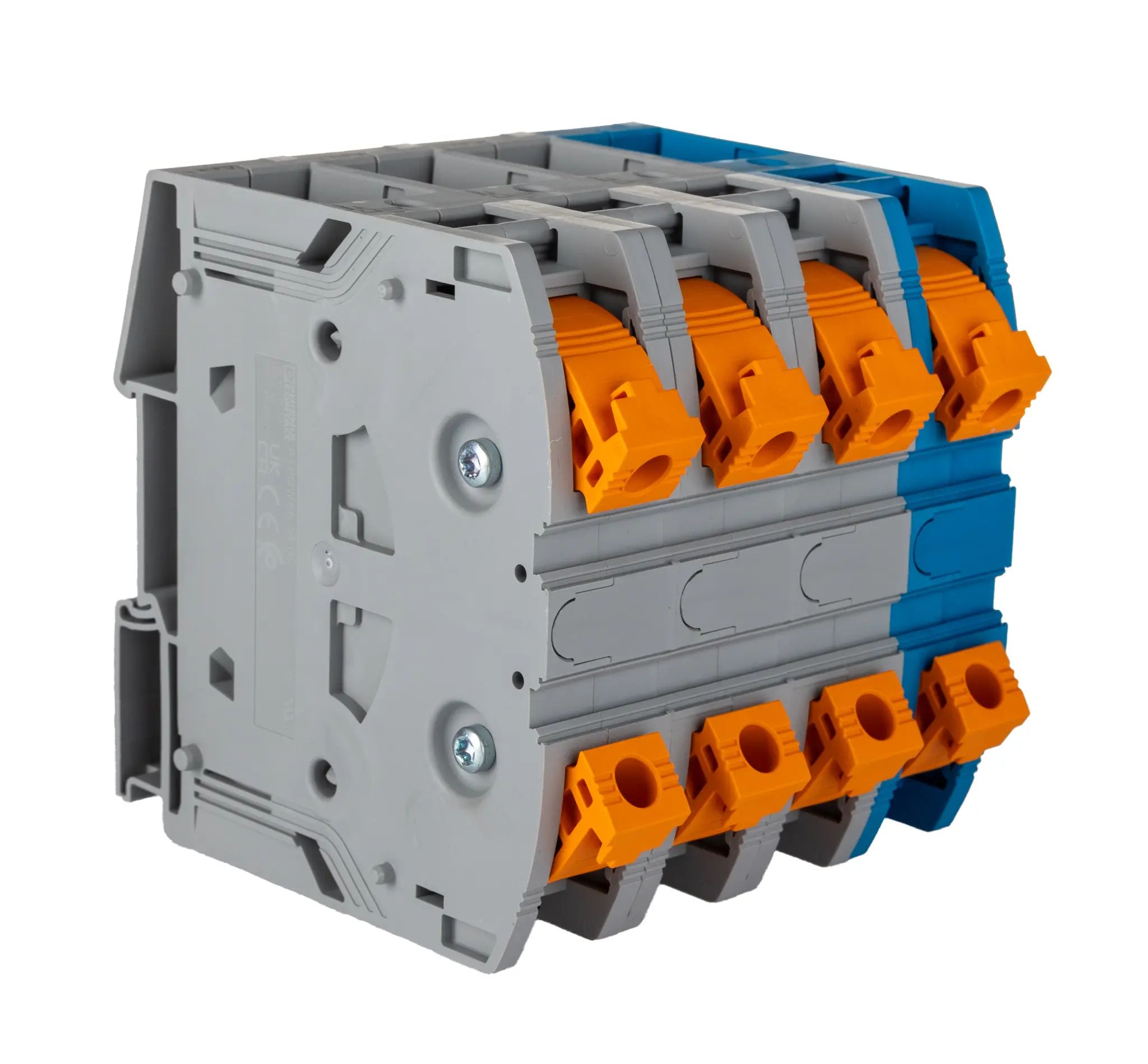 Produktfoto 1 von Phoenix Contact PTPOWER 95-3L/N Anschlussklemmenblock DIN-Schiene 1 Blau, Grau, 25 to 95 mm², 1 kV Einsteck-Anschluss