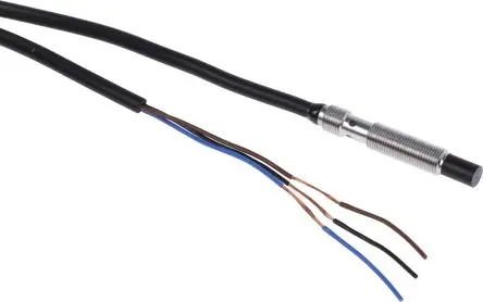 Produktfoto 1 von Omron E2E M5 Induktiver Näherungssensor, Gewinderohr PnP / 100mA 4 mm, IP67 30 V dc