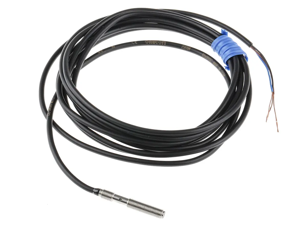 Produktfoto 1 von Omron E2E M4 Näherungssensor Induktiv, Gewinderohr 0,8 mm NPN 10 → 30 V dc / 50 mA NO, IP67