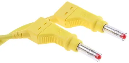 Produktfoto 1 von Staubli Steckverbinder-Messleitung 32A Stecker / Stecker, Gelb Polyvinylchlorid-isoliert 500 mm, 600V