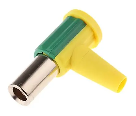 Produktfoto 1 von Staubli Buchse Gelb, Grün Bananenstecker, Kontakt Vernickelt, Schraubanschluss