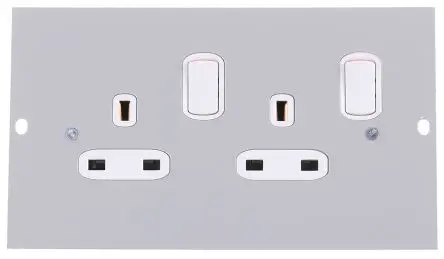 Produktfoto 1 von Legrand Buchsenmodul Grau, 3 Fächer 100mm 47 mm