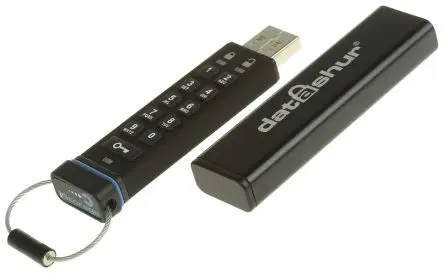 Produktfoto 1 von iStorage 8 GB USB-Stick, USB 2.0, AES-256 Industriequalität