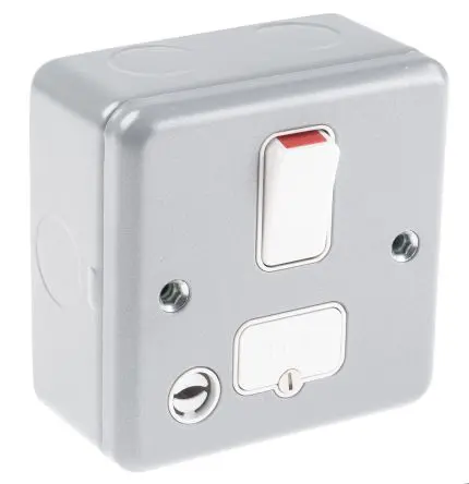 Produktfoto 1 von MK Electric Gesicherte Abzweigdose 1 Ausbrüche Geschaltet 30 mA 47 mm min. 13A
