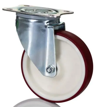 Produktfoto 1 von Tente Drehbar Rolle, Rad ø 125 mm, 200 kg, Ges H. 155 mm, Rad B. 30 mm