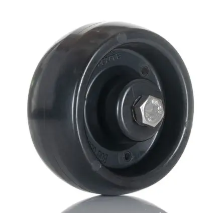 Produktfoto 1 von Tente Rollwagenrolle Schwarz, 100 kg Ø 80 mm, B. 35 mm