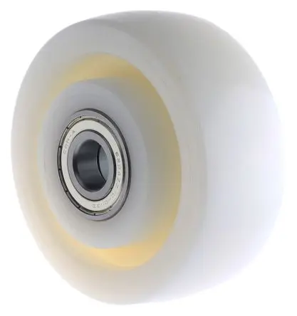 Produktfoto 1 von Tente Rollwagenrolle Weiß, Mat. Nylon, 840 kg Ø 125 mm, B. 50 mm