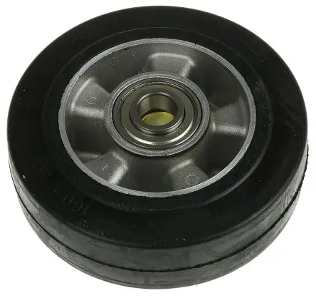 Produktfoto 1 von Tente Rollwagenrolle Schwarz, Mat. Gummi, 700 kg Ø 160 mm, B. 50 mm