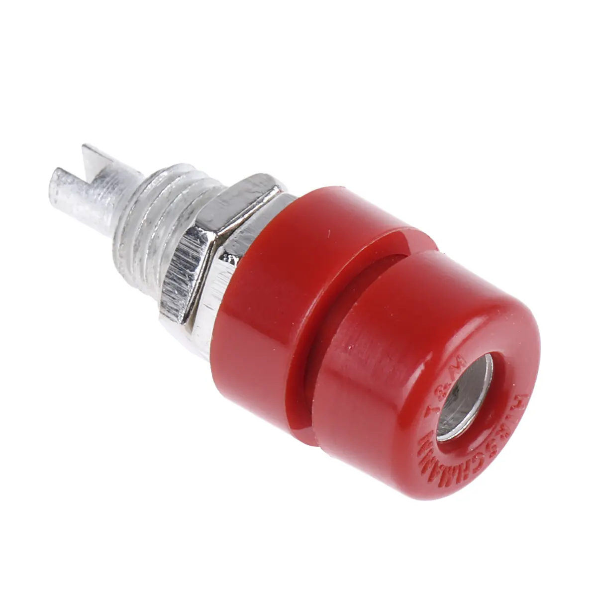 Produktfoto 1 von Hirschmann Test & Measurement 4 mm Buchse Rot Buchse für Laborstecker, Kontakt verzinnt, 60 V Lot