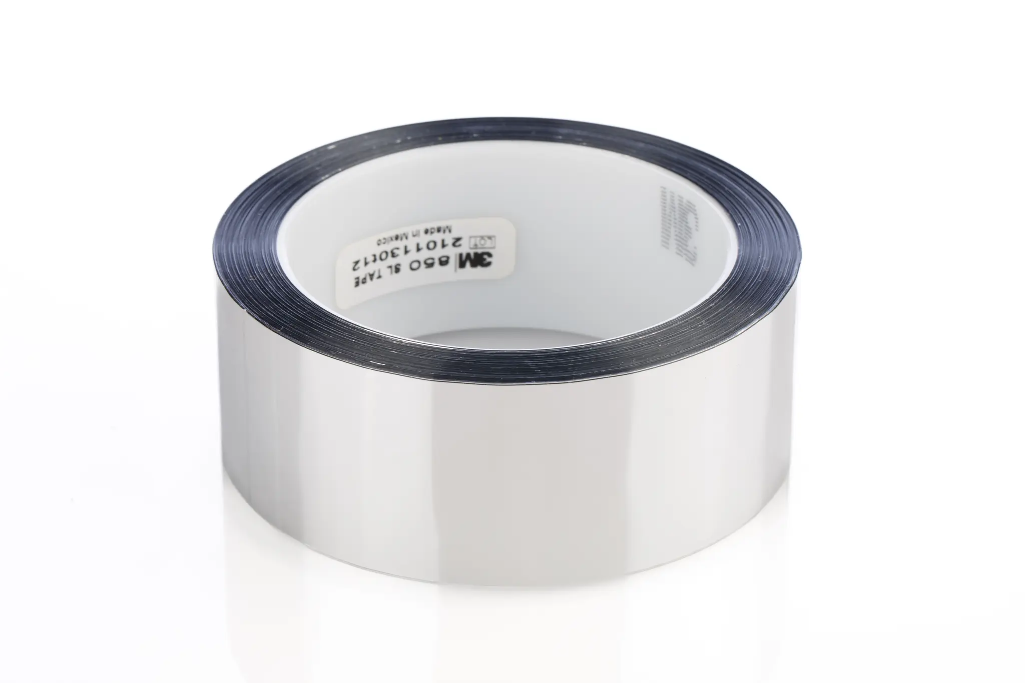Produktfoto 1 von 3M 3M Polyester Film Tape 850 Polyester Abdeckband Silber, Stärke 0.05 mm Acryl-Kleber 38 mm x 66 m