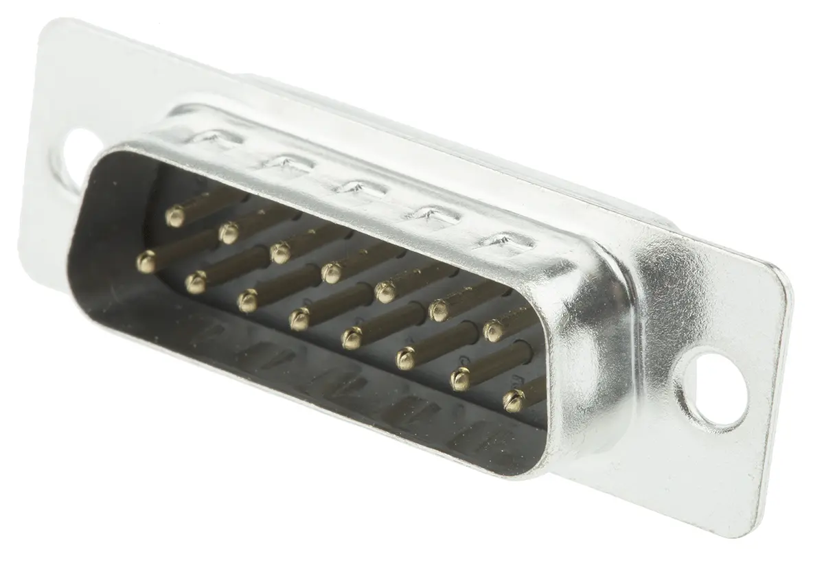 Produktfoto 1 von MH Connectors MHDB D-Sub-Steckverbinder A Gerade, 15-polig 2.77 mm Raster, Kabel