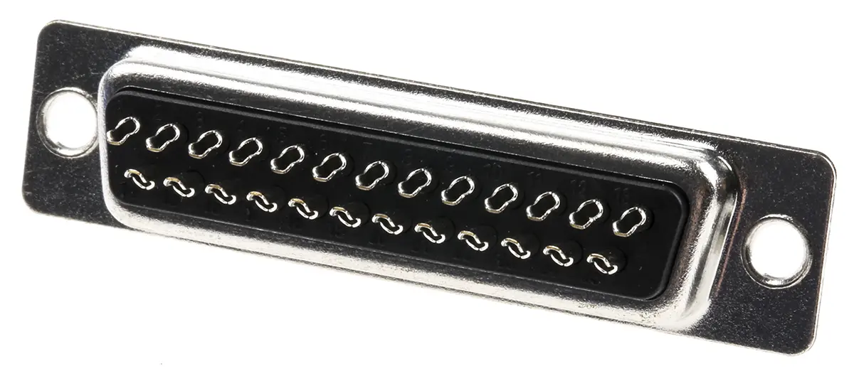 Produktfoto 1 von MH Connectors MHDB D-Sub-Steckverbinder B Gerade, 25-polig 2.77 mm Raster, Kabel