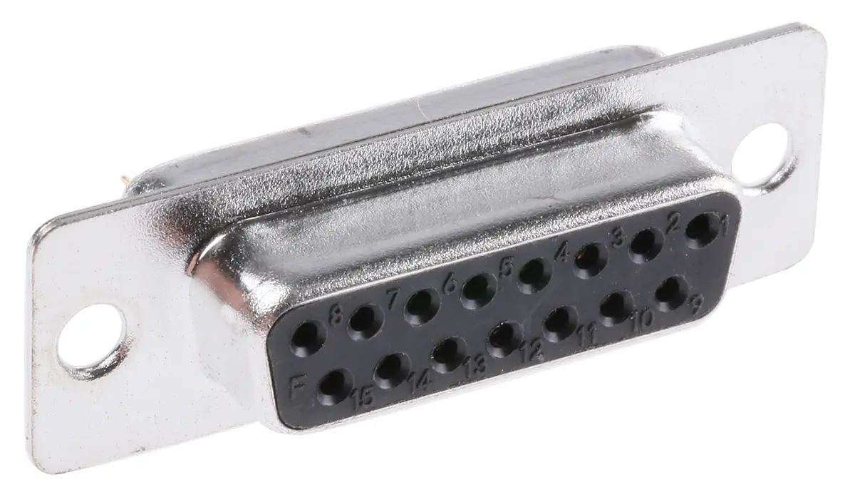 Produktfoto 1 von MH Connectors MHDM D-Sub-Steckverbinder A Gerade, 15-polig 2.77 mm Raster, Kabel Buchse