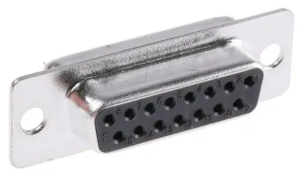 Produktfoto 1 von MH Connectors MHDM D-Sub-Steckverbinder A Gerade, 15-polig 2.77 mm Raster, Kabel Buchse