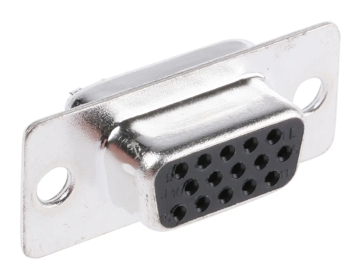Produktfoto 1 von MH Connectors MHDDS D-Sub-Steckverbinder E Gerade, 15-polig 2.99 mm Raster, Kabel Buchse