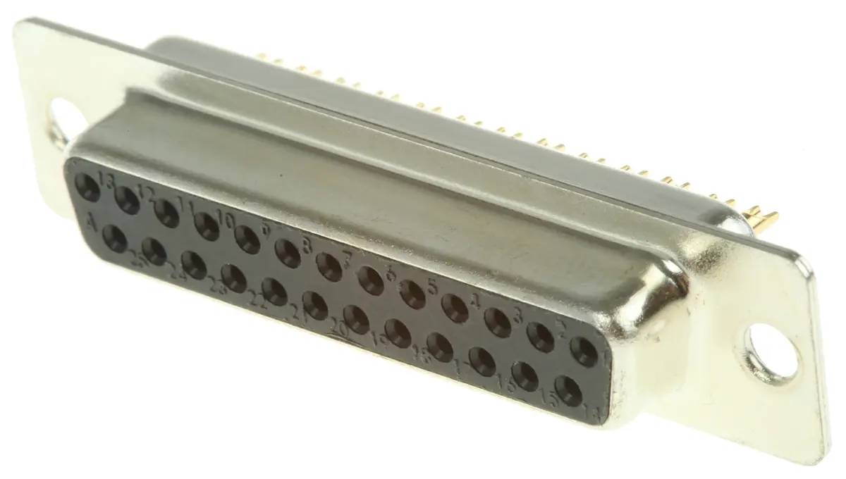 Produktfoto 1 von MH Connectors MHDM D-Sub-Steckverbinder B Gerade, 25-polig 2.77 mm Raster, Kabel
