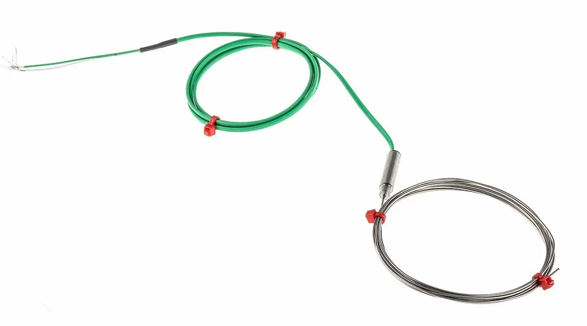 RS PRO Edelstahl Mineralisoliertes Thermoelement Typ K, Ø 1mm x 2m → +750°C