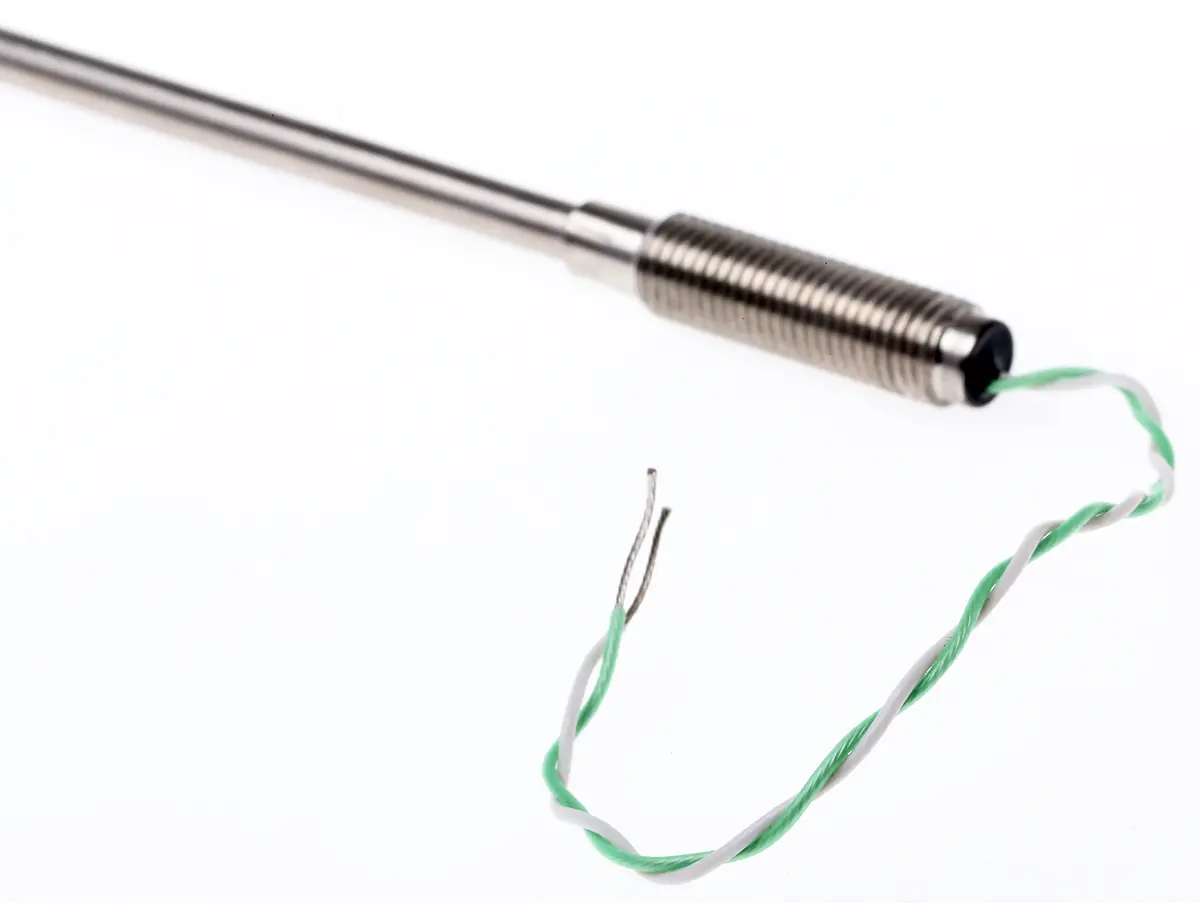 Produktfoto 1 von RS PRO Edelstahl Mineralisoliertes Thermoelement Typ K, Ø 4.5mm x 250mm → +1100°C