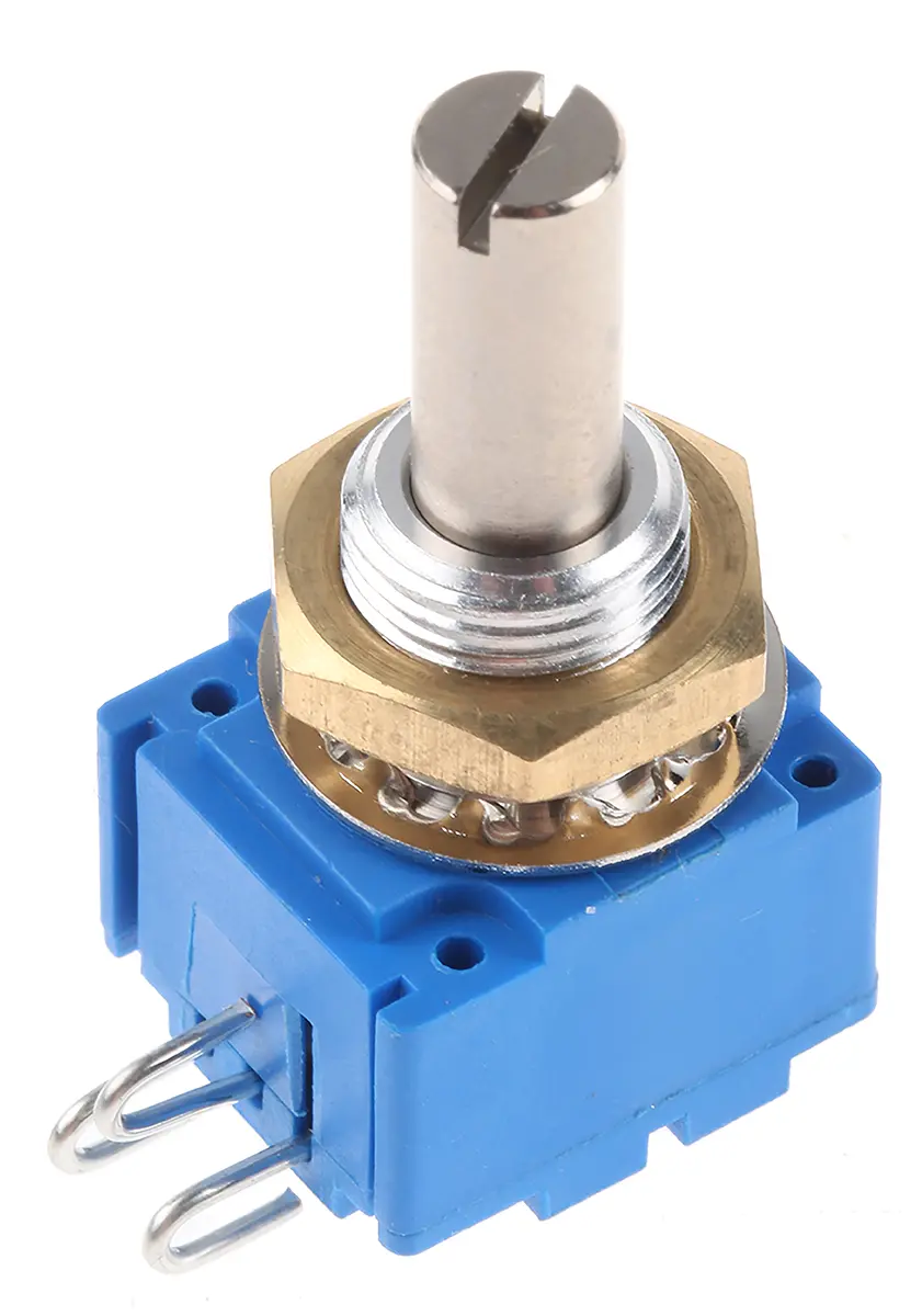 Bourns 92, Tafelmontage  Dreh Potentiometer 10kΩ ±10% / 1W , Schaft-Ø 6 mm